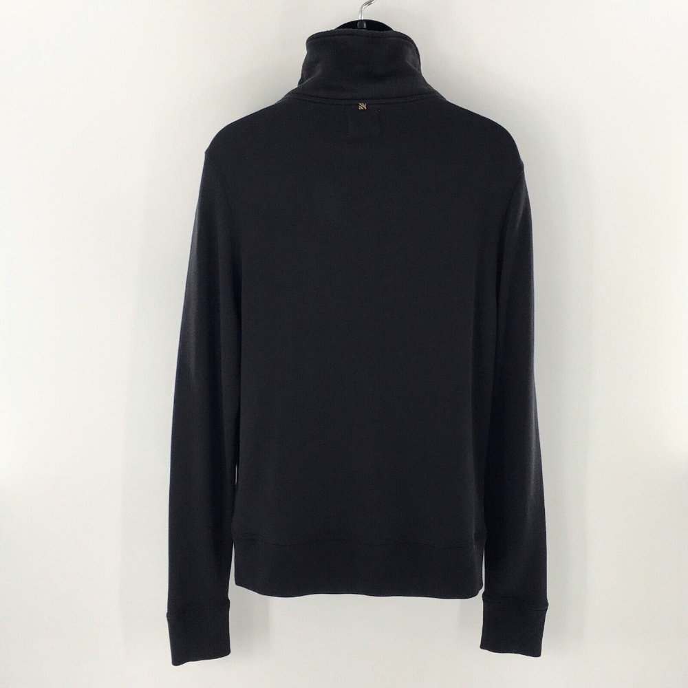 Billy Reid Mens Shawl Neck Pullover Black Cotton Jersey Sweatshirt Knit Sz M - Picture 10 of 14